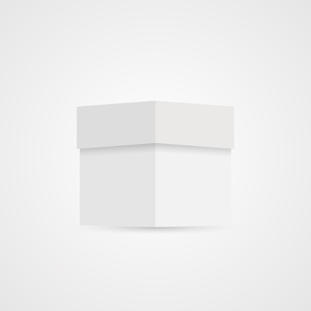 Mock up box isolated on grey backのイラスト素材