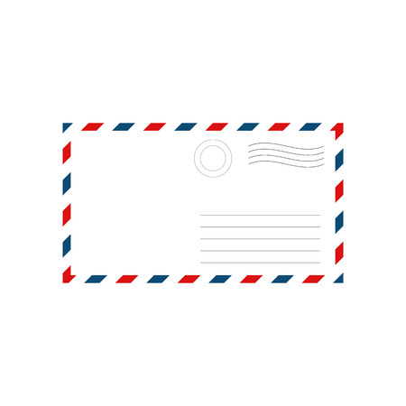 mock up envelope isolated on white backのイラスト素材