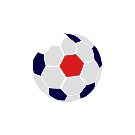 Soccer ball sign logo on white backのイラスト素材