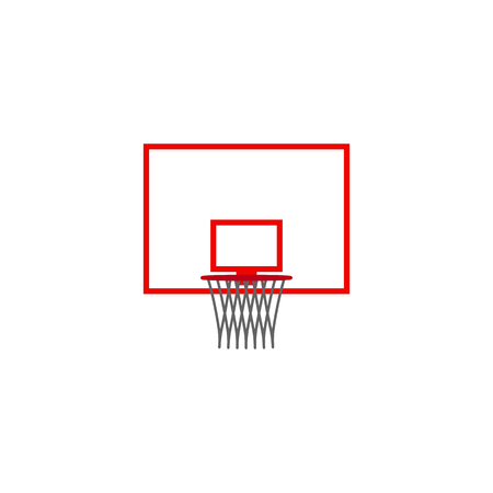 Basketball hoop icon isolated on white backgroundのイラスト素材