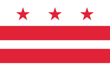 Flag Washington DC. Background United States Stateのイラスト素材