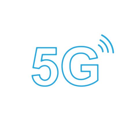 5g icon inscription line style.のイラスト素材