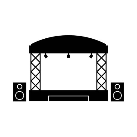 Concert stage icon simple design. Vector eps10のイラスト素材
