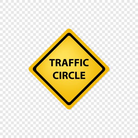 Road sign traffic circle icon. Vector eps10のイラスト素材