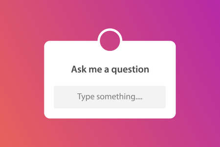 Ask me a question window signのイラスト素材