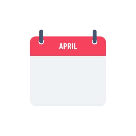 Calendar icon symbol april simple designのイラスト素材