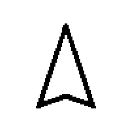 Pixel cursor arrow icon symbolのイラスト素材