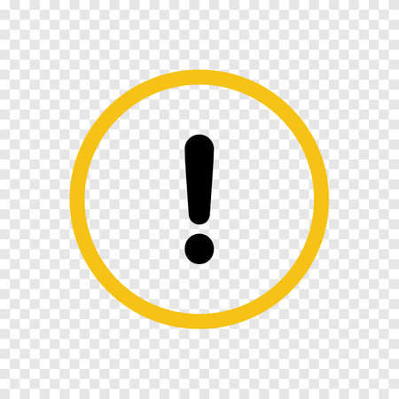 Warning road sign icon on transparent backgroundのイラスト素材