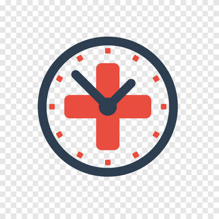 Time medicine cross icon symbolのイラスト素材