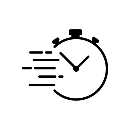 Fast timer icon simple designのイラスト素材