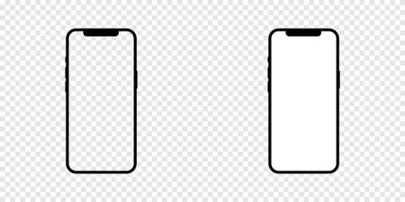 Mockup smartphone isolated on backgroundのイラスト素材