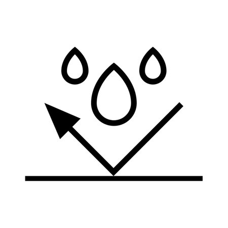 waterproof icon symbol simple designのイラスト素材