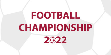 Football championship 2022 soccer Qatarのイラスト素材