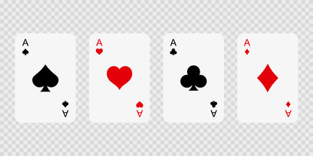 Cards icon set simple designのイラスト素材