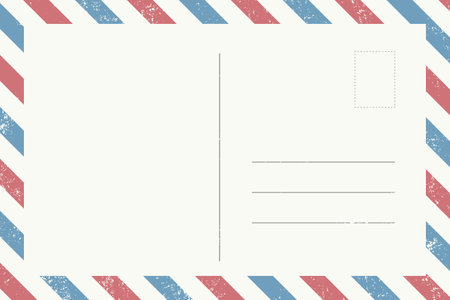 Postcard mail vintage frame backgroundのイラスト素材