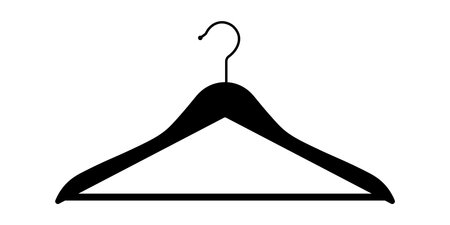 Hanger silhouette icon symbol simple designのイラスト素材