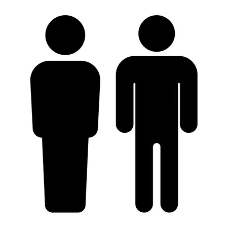Different man silhouette icons simple designのイラスト素材