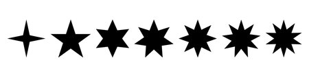 Different stars icon sign setのイラスト素材