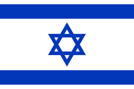 Israel national flag background illustrationのイラスト素材
