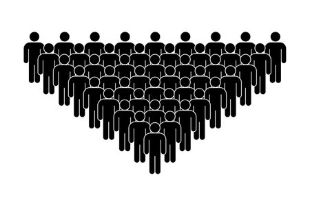 Team icon set. Group of peopleのイラスト素材