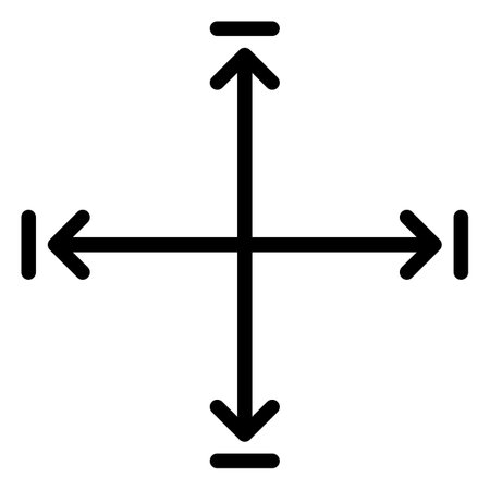 Height and width icon symbol simple designのイラスト素材