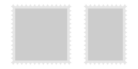 Postage stamp blank icon flat stileのイラスト素材
