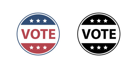 Vote sign icon simple basic designのイラスト素材
