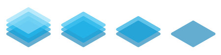 Layers icon symbol set basic simple flat design