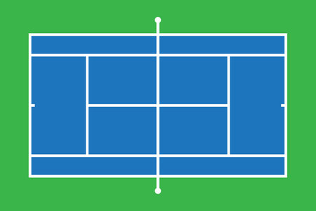 Tennis court field sport backgroundのイラスト素材