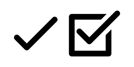 Check mark icon set simple designのイラスト素材