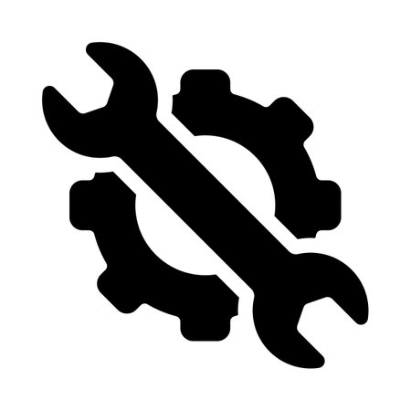 Wrench icon symbol simple designのイラスト素材