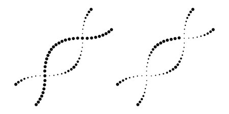 Dna icon symbol simple designのイラスト素材