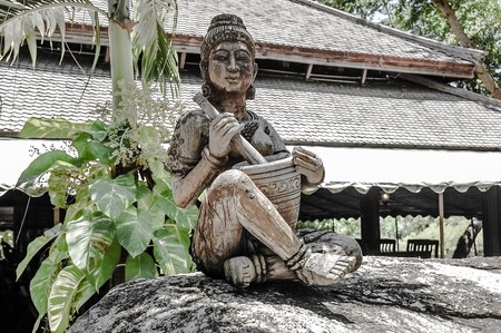 Wood Carving Art at The Sanctuary of Truth, Thailand.の写真素材