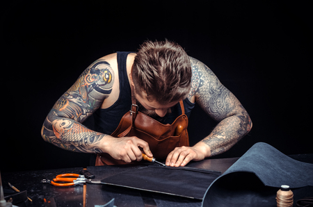Currier forms new leather product at the desk