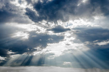 sun on dramatic sky