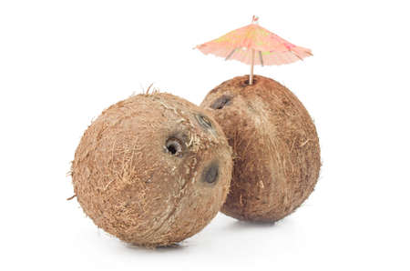 Coconut isolated on a white cutout
