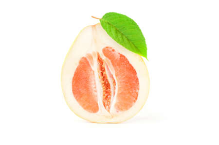 Pomelo isolated on a white background cutoutの写真素材