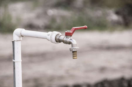 Water tap on the streetの写真素材