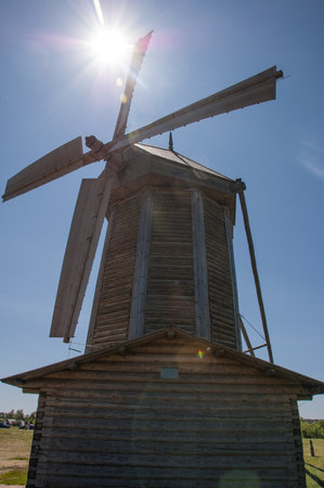 Old lizums windmillの写真素材