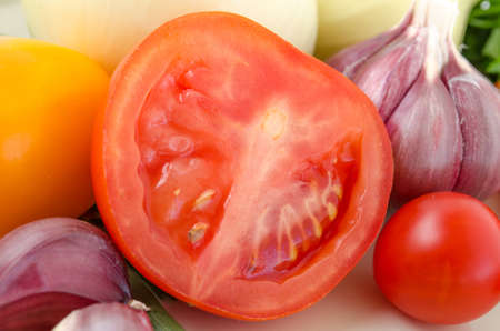 Fresh vegetables. Macro shootingの写真素材
