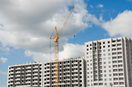 Construction of the new buildingsの写真素材