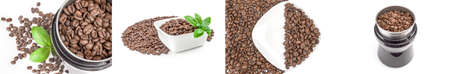 Set of coffee isolated on a white background cutoutの写真素材