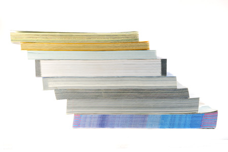 books isolated on white background
