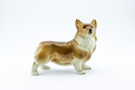 Welsh Corgi figurineの写真素材