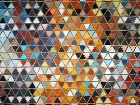 multi colored triangular mosaic