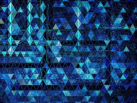 carefully designed shades of blue mosaic pattern