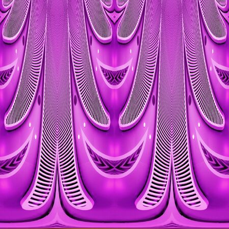 vivid purple futuristic melted wax design with intricate shapes