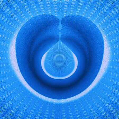 shades of light pale blue designed as simple wave form as modern abstract radial futuristic artの写真素材