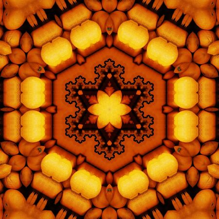 photographic image of many oranges from local market transformed into patterns shapes and designsの写真素材