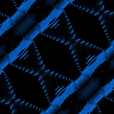 electric Blue Neon and ultraviolet abstract patterns shapes and design artの写真素材